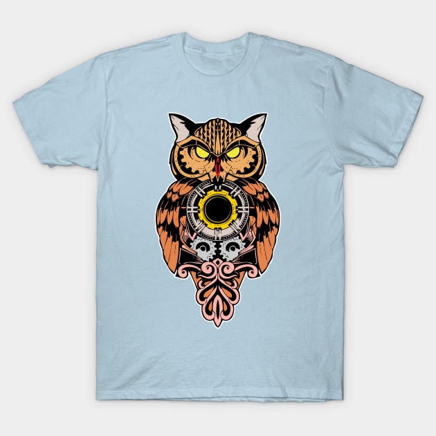 owl clock T-Shirt by Spectrum